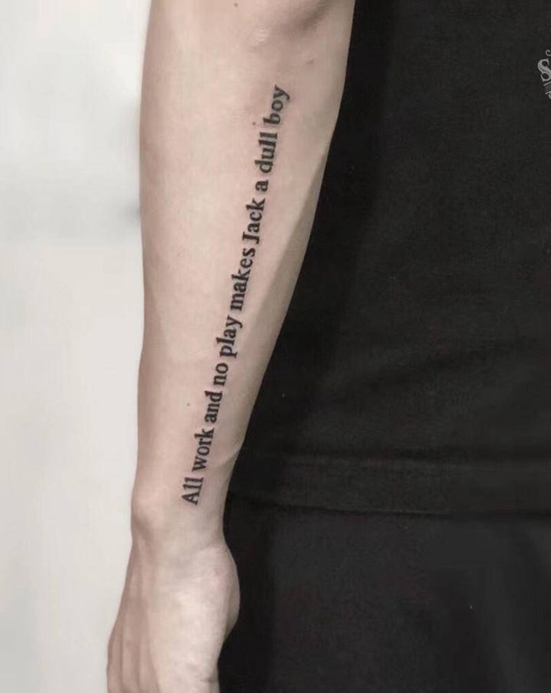 有点灵魂的小英文纹身图片_小清新纹身图案