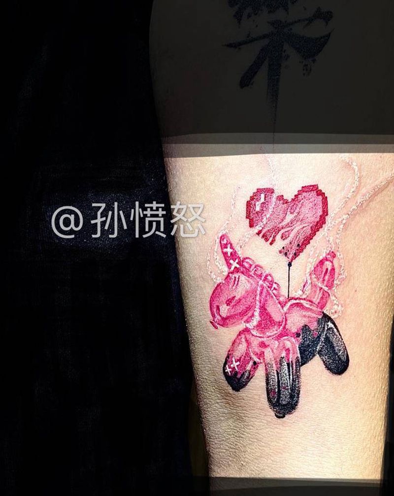 #以 梦 为马 共 赴 天涯纹身图片_New School彩色 迷你小图纹身图案