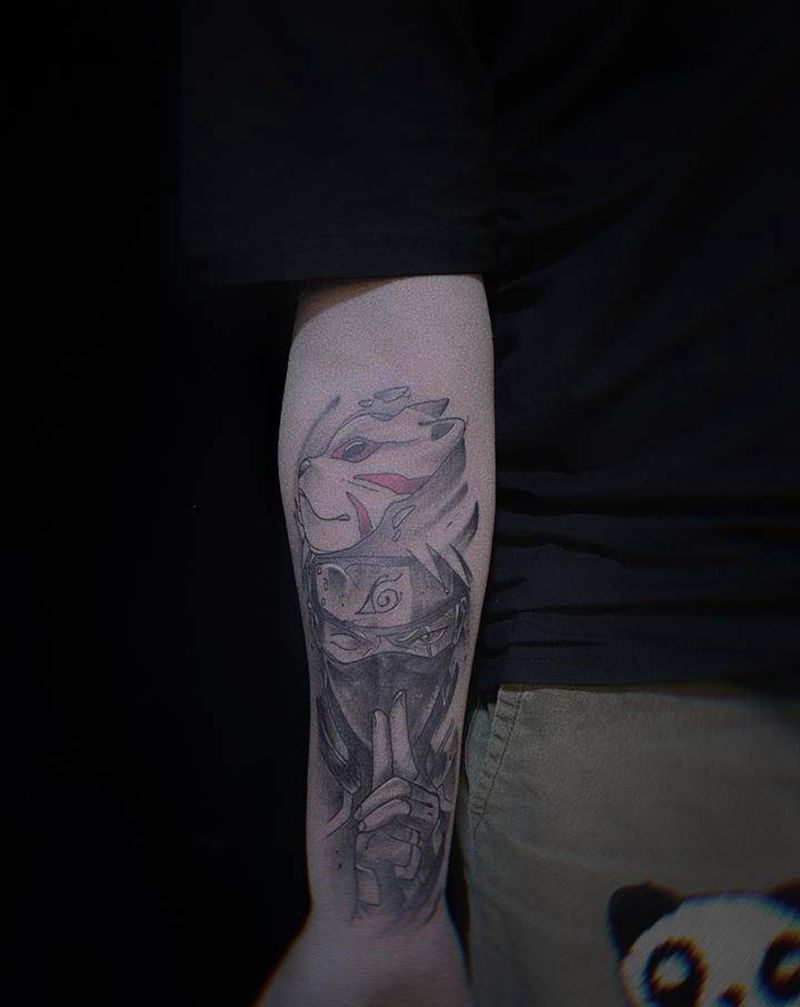 今日纹身图片_手臂手部点刺纹身图案