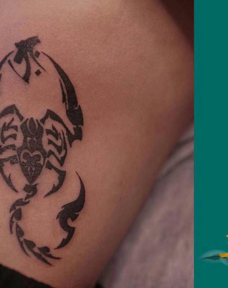 图腾纹身图片_腰部纹身图案