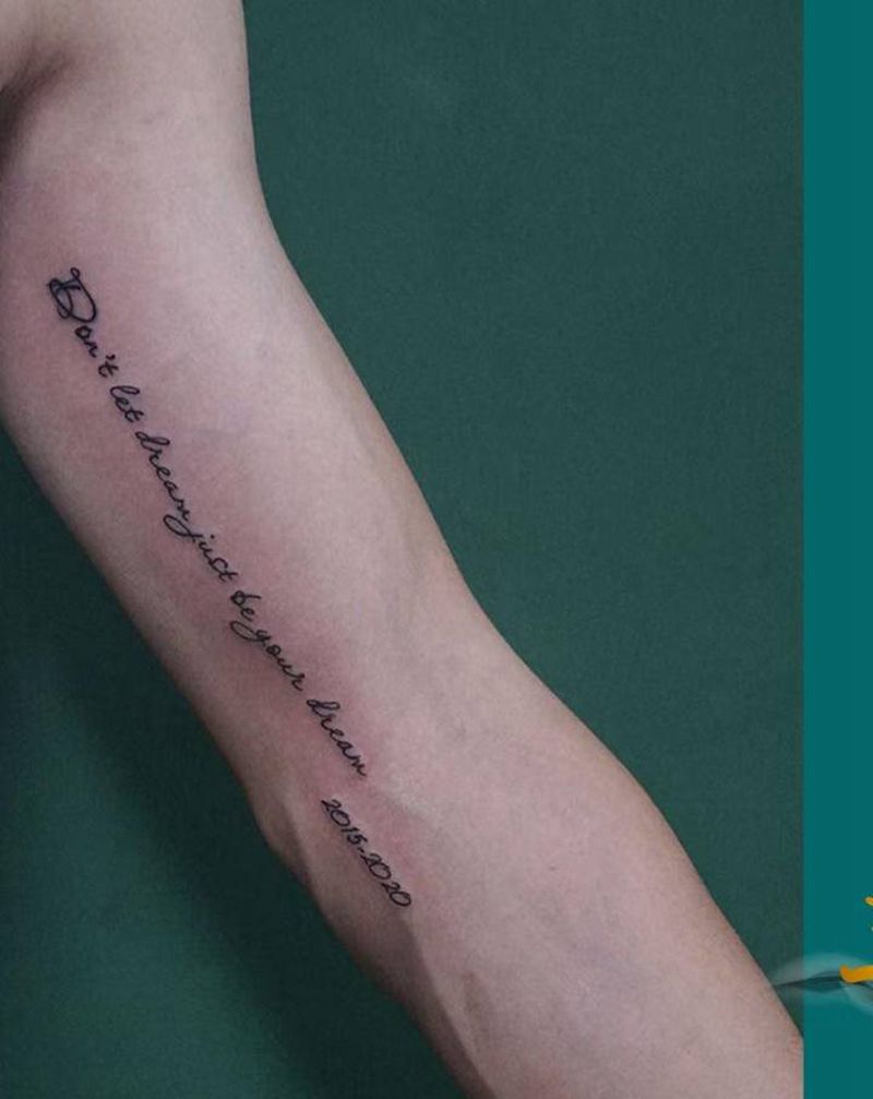 小英文纹身图片_手臂纹身图案