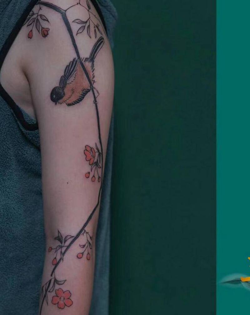 国风纹身图片_手臂纹身图案