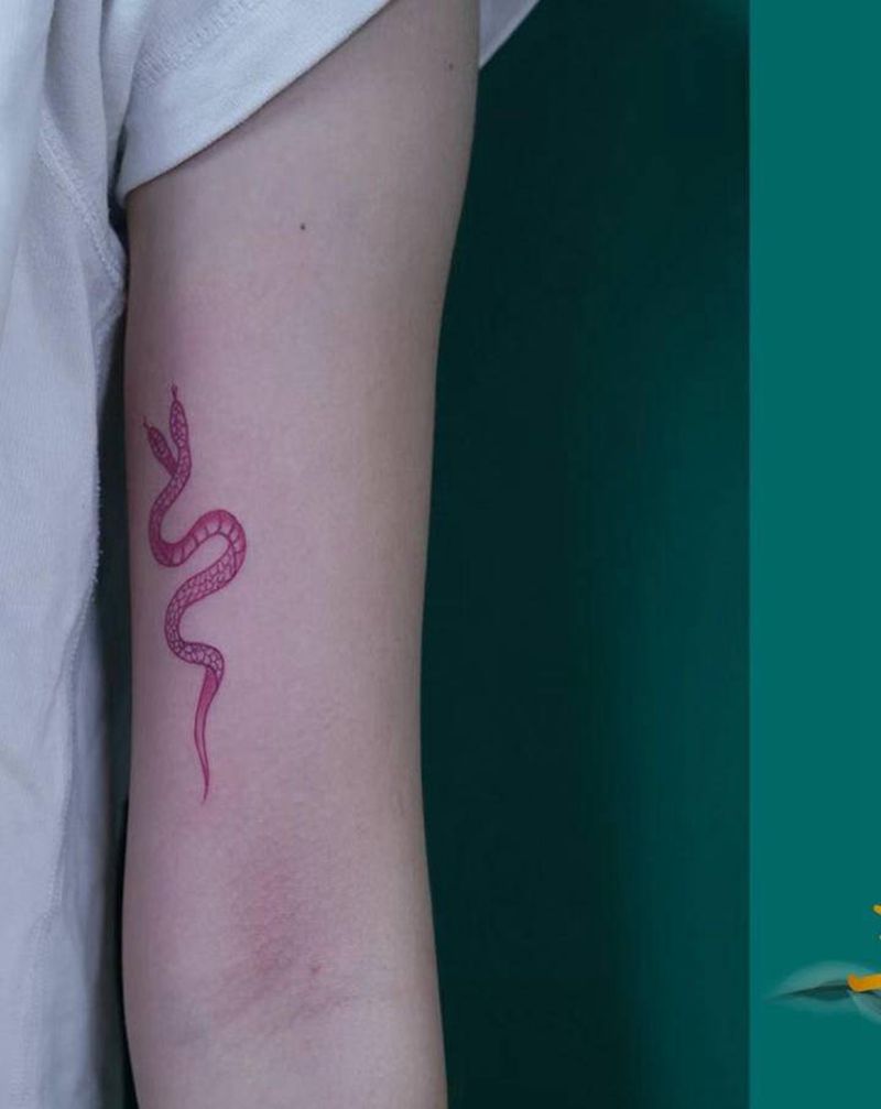 蛇纹身图片_手臂纹身图案