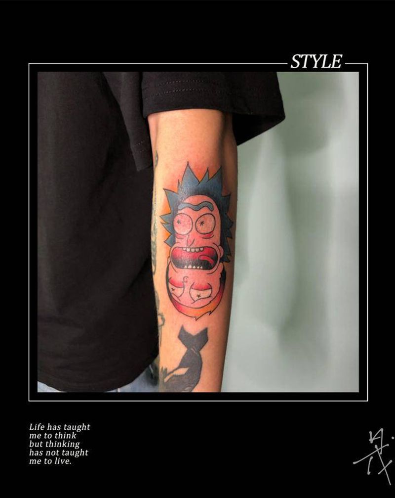 卡通人物纹身图片_Old School纹身图案