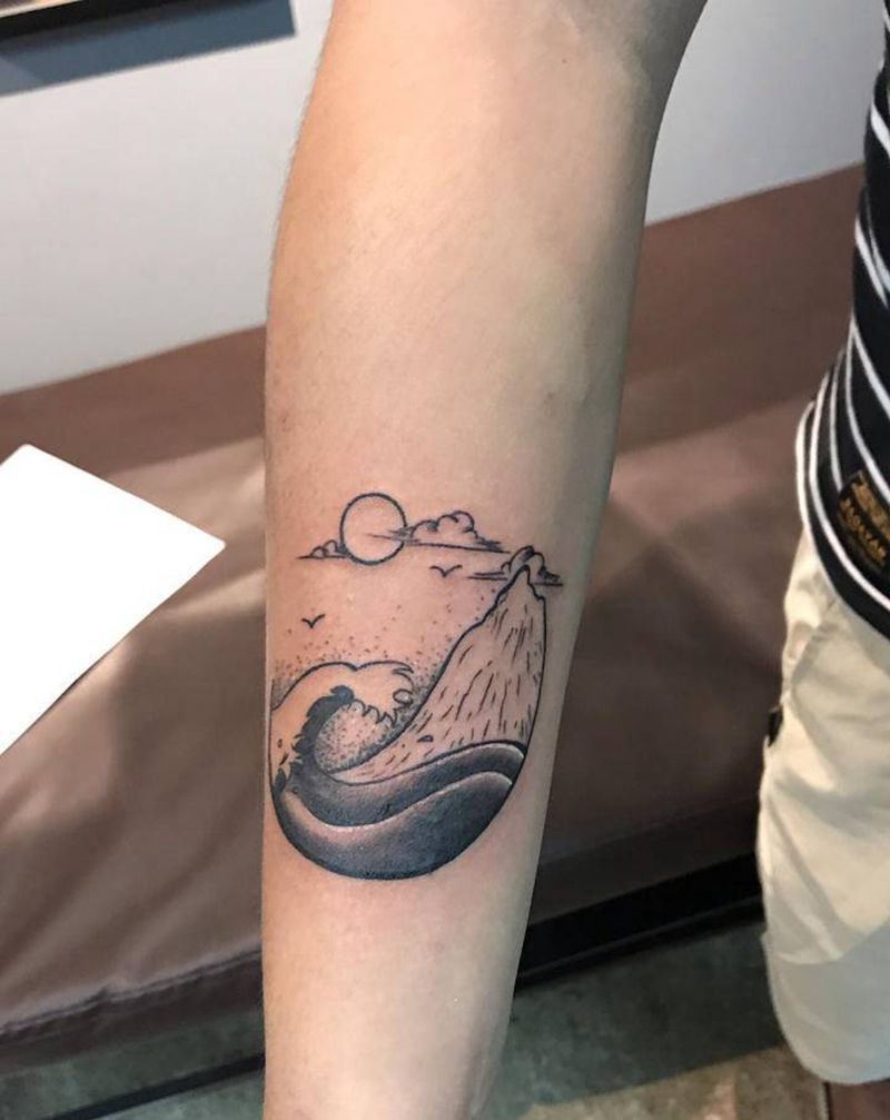 小清新遮盖纹身图片_手臂纹身图案