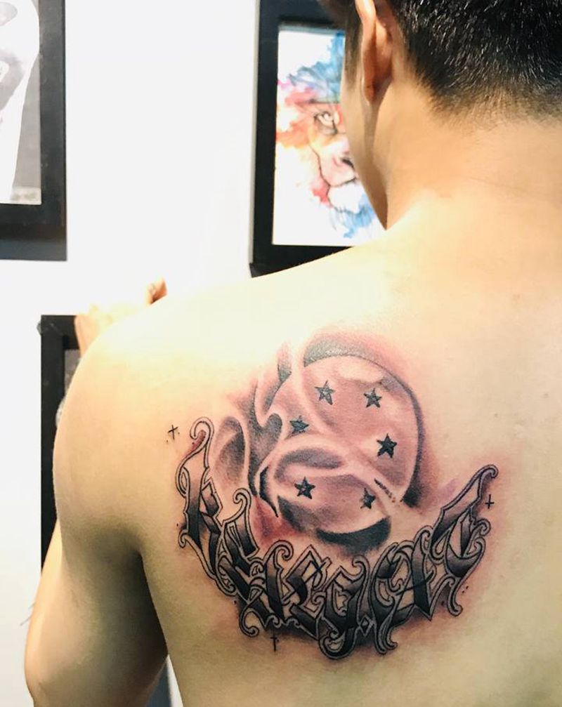 龙珠纹身图片_背部纹身图案