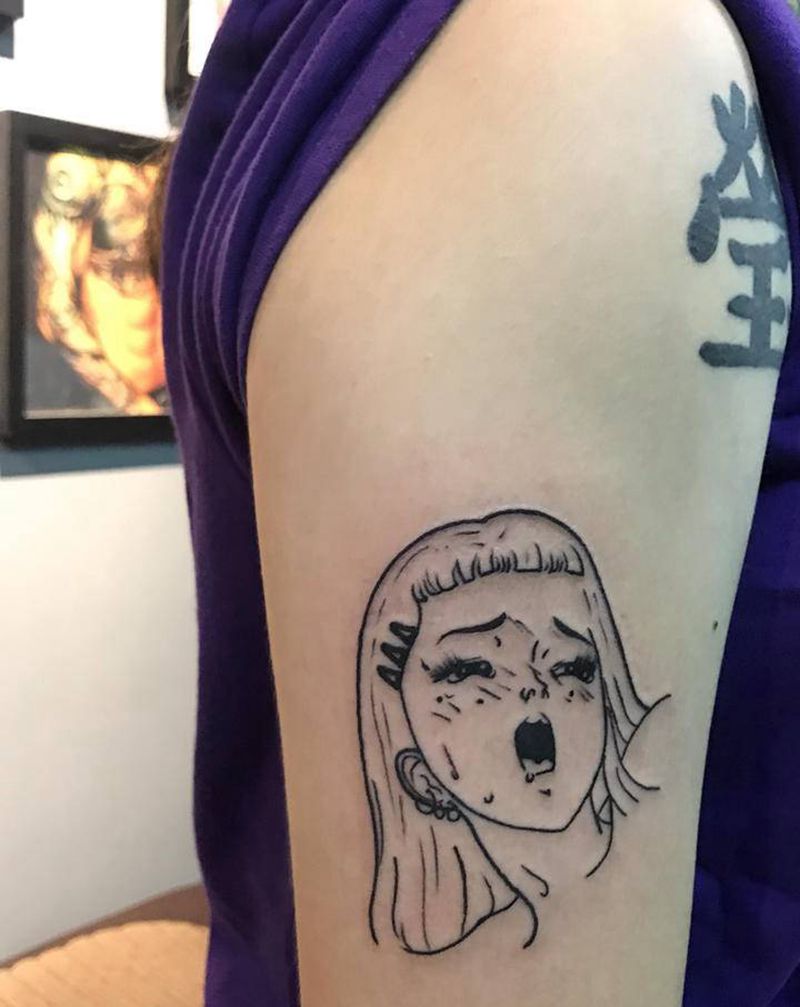 少女纹身图片_手臂纹身图案