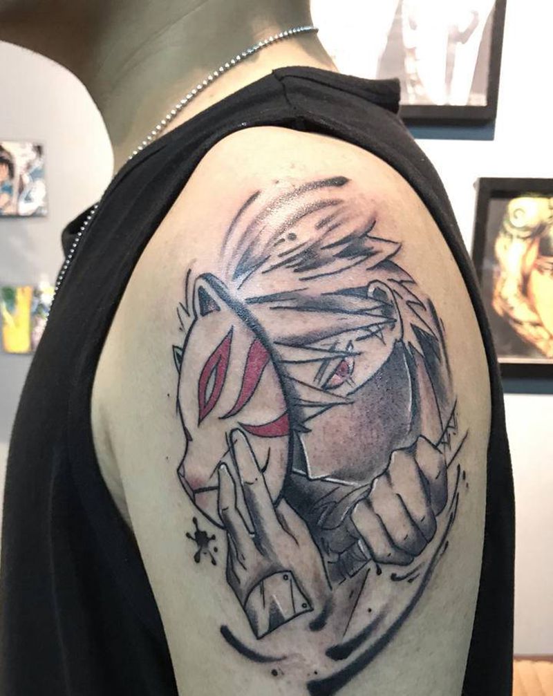 动漫纹身图片_手臂纹身图案