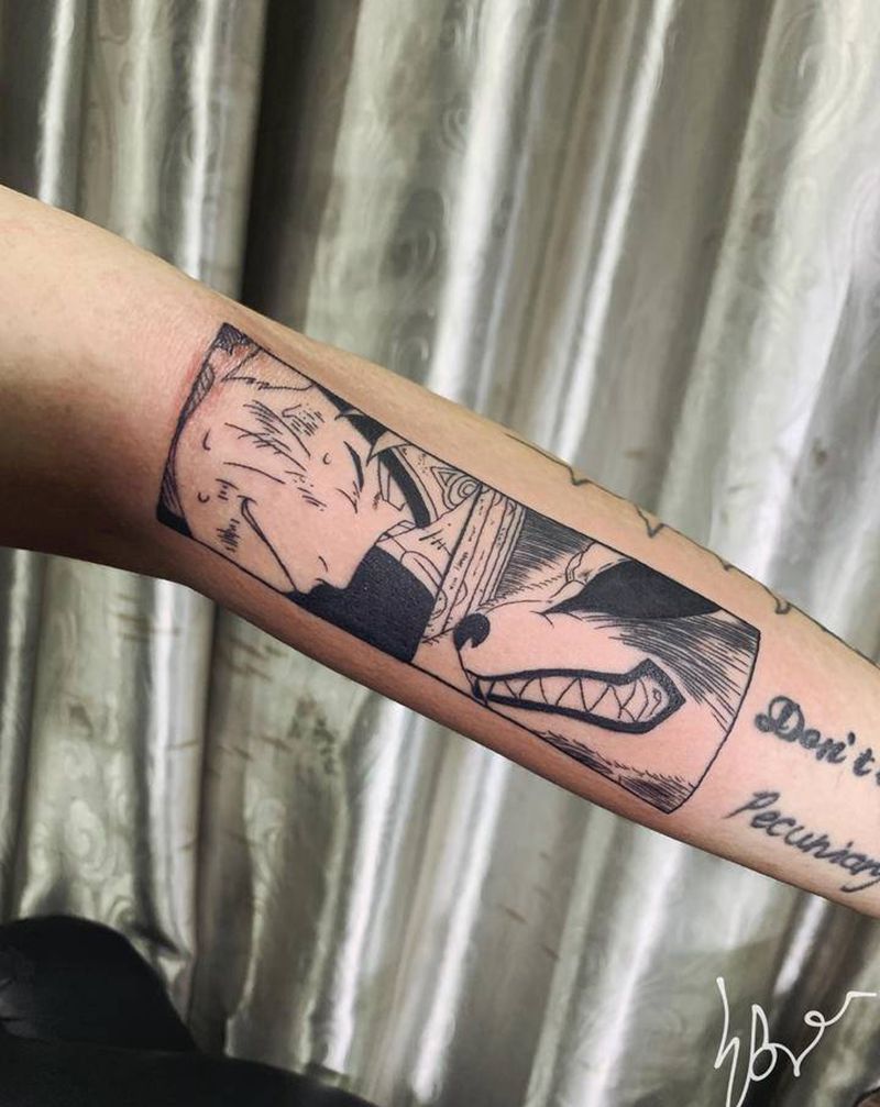 火影系列纹身图片_手臂手部点刺纹身图案