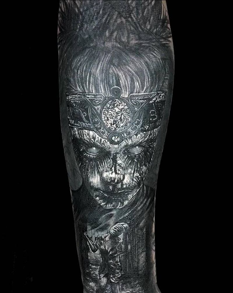 ᴛᴀᴛᴛᴏᴏ_暴力美学纹身图片_手臂手部欧美写实恐怖暗黑遮盖纹身图案