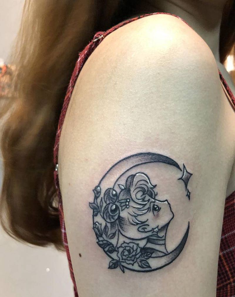 美少女纹身图片_手臂纹身图案