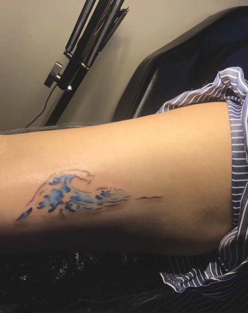 小清新纹身图片_手部New School点刺纹身图案