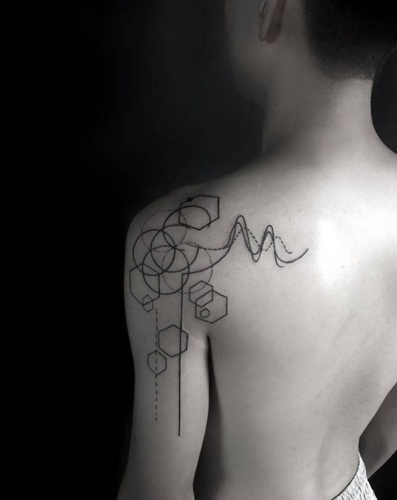 Geomety纹身图片_手臂几何纹身图案