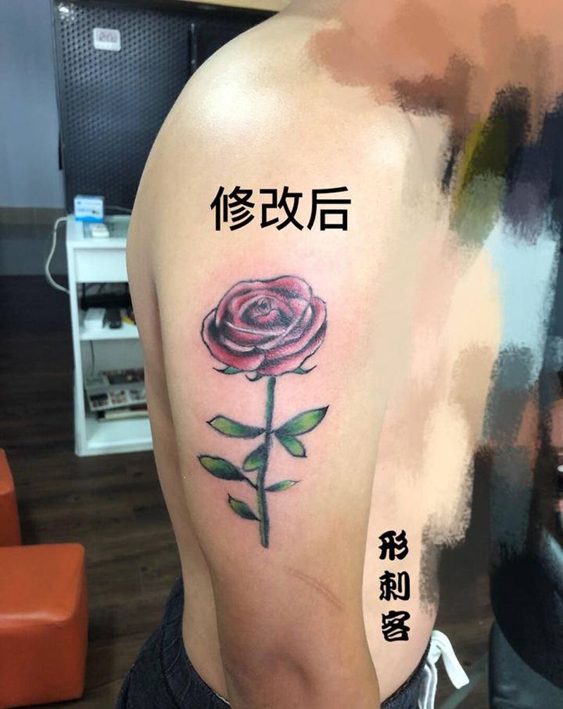 修改作品纹身图片_手臂欧美写实纹身图案