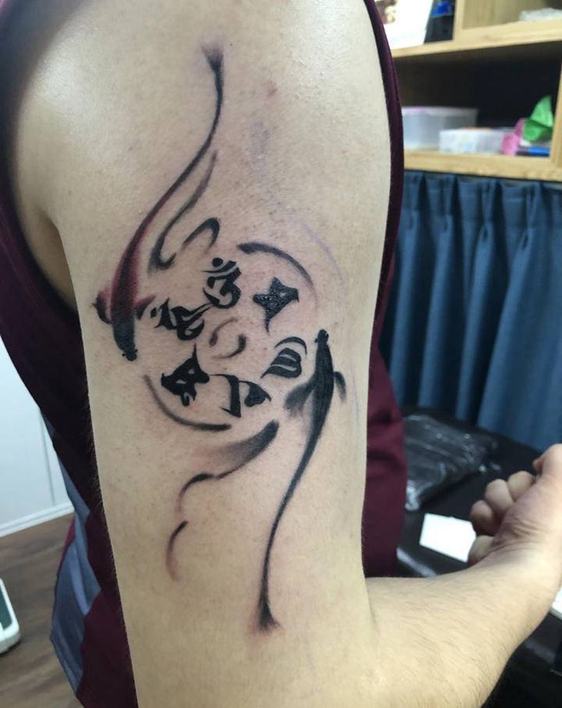 几个小作品纹身图片_手臂欧美写实点刺纹身图案