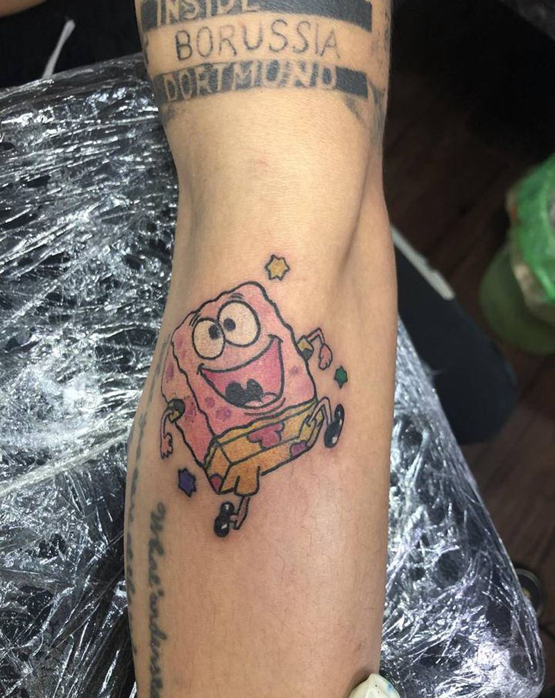 Shool纹身图片_手臂New School纹身图案