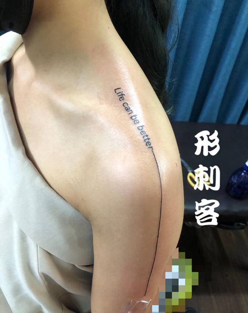 小清新纹身图片_肩部手部小清新纹身图案