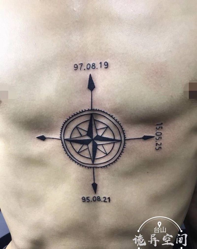 小纹身纹身图片_腹部几何纹身图案