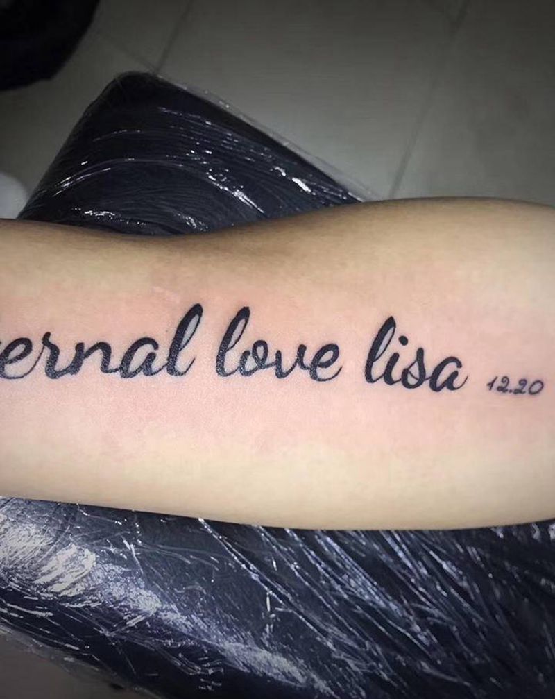 英文纹身图片_手臂纹身图案