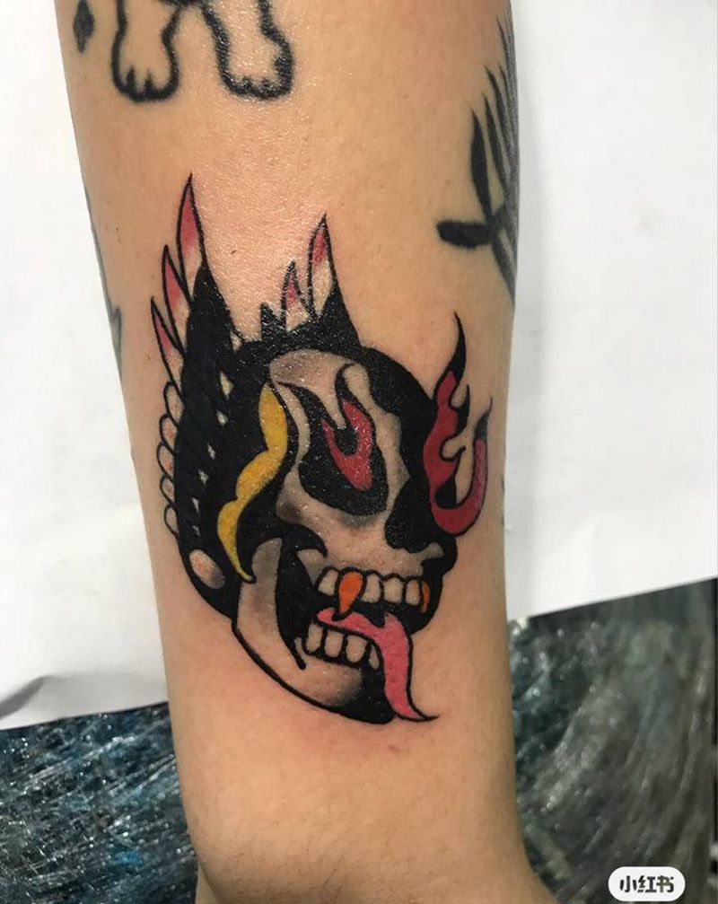 欧美风纹身图片_Old SchoolNew School纹身图案