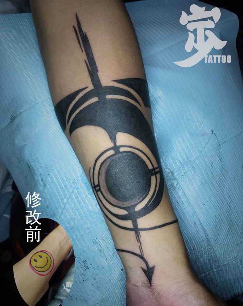 遮盖+图腾纹身图片_手臂图腾遮盖修改纹身图案