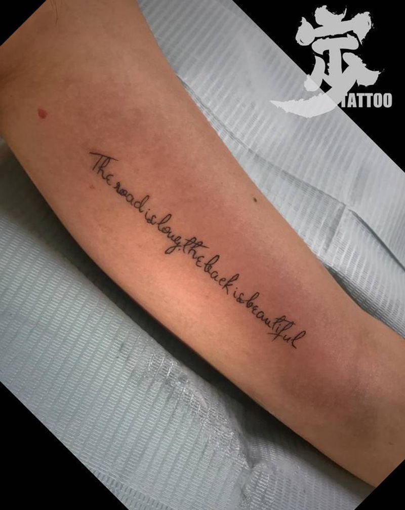 小英文纹身图片_手臂花体字纹身图案