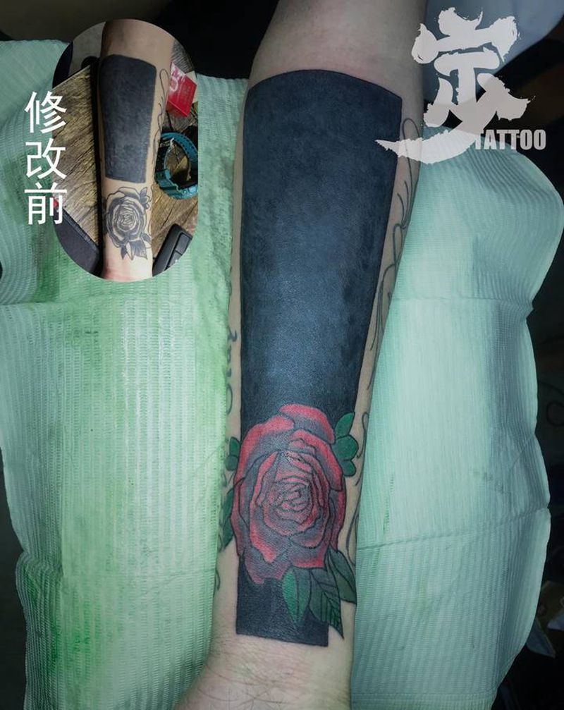 黑臂修改纹身图片_手臂图腾纹身图案
