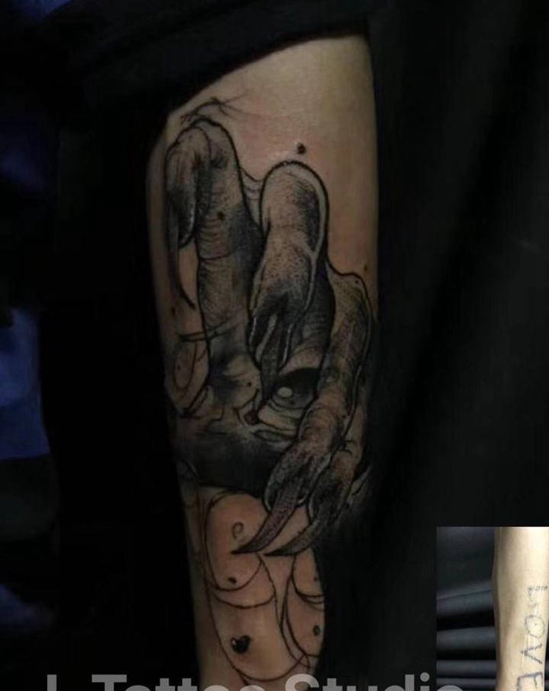 遮盖作品.纹身图片_手臂纹身图案