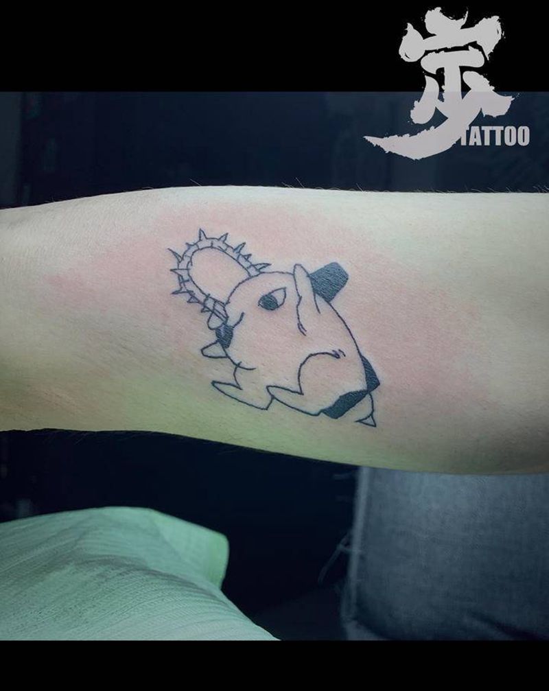 波奇塔纹身图片_手臂New School图腾纹身图案