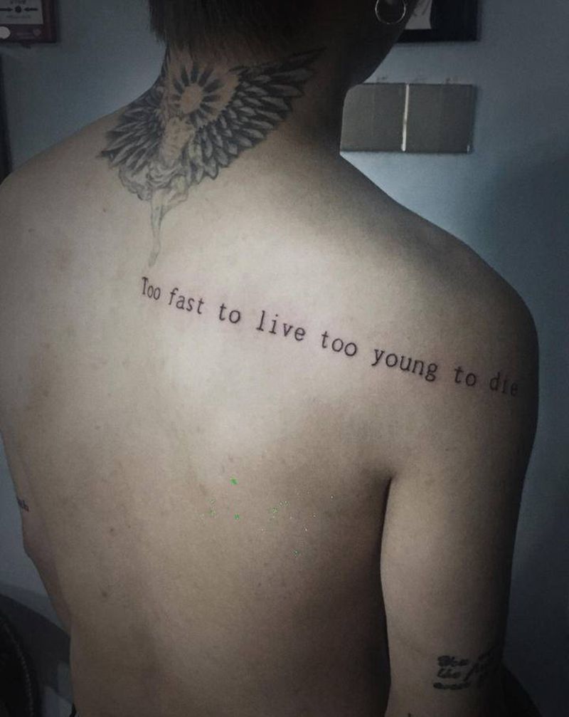 万达店小图纹身图片_腹部背部纹身图案