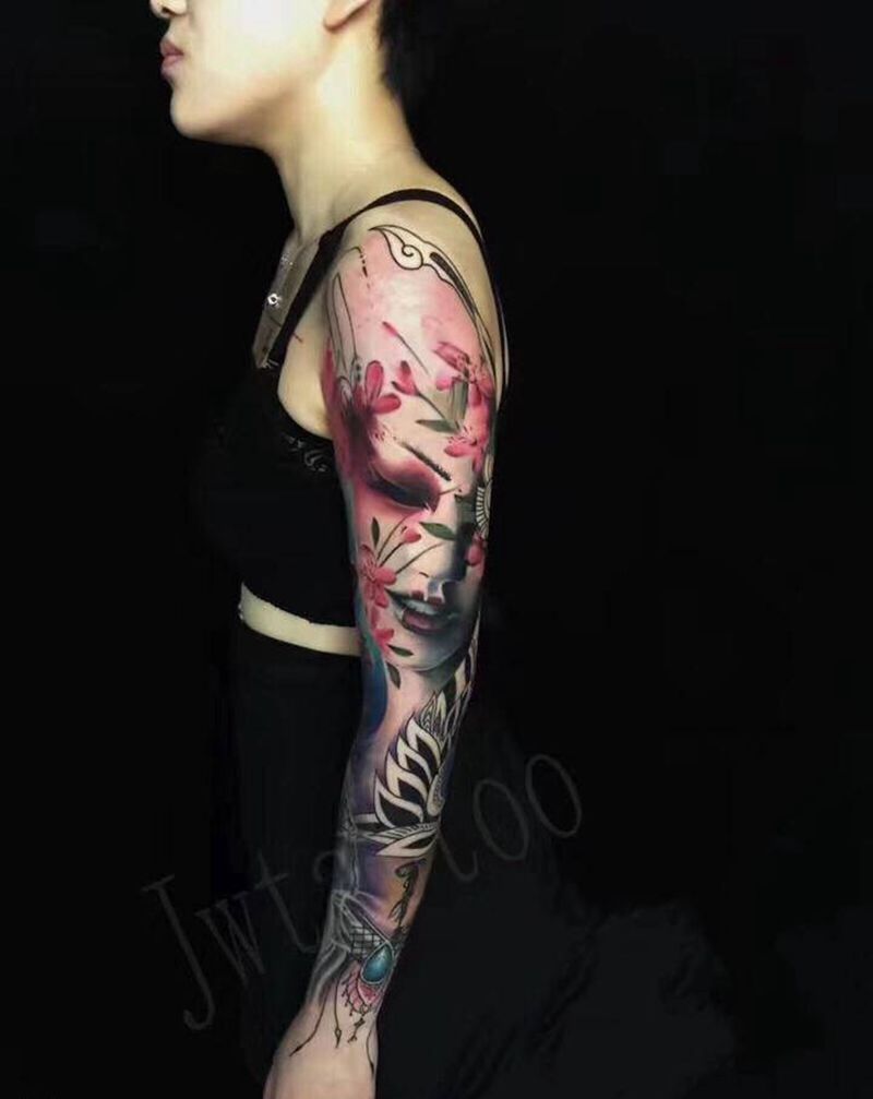 老顾客添加纹身图片_手臂纹身图案