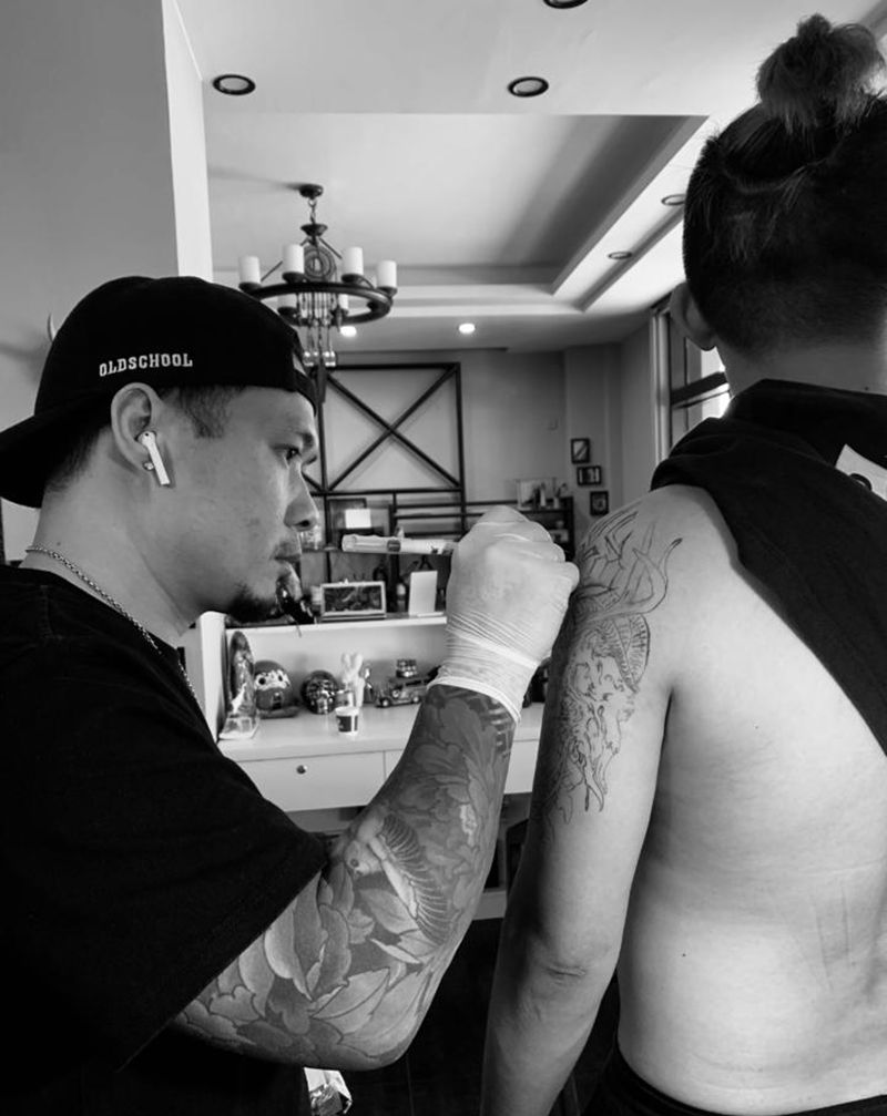 羊骨头纹身图片_手臂New School纹身图案