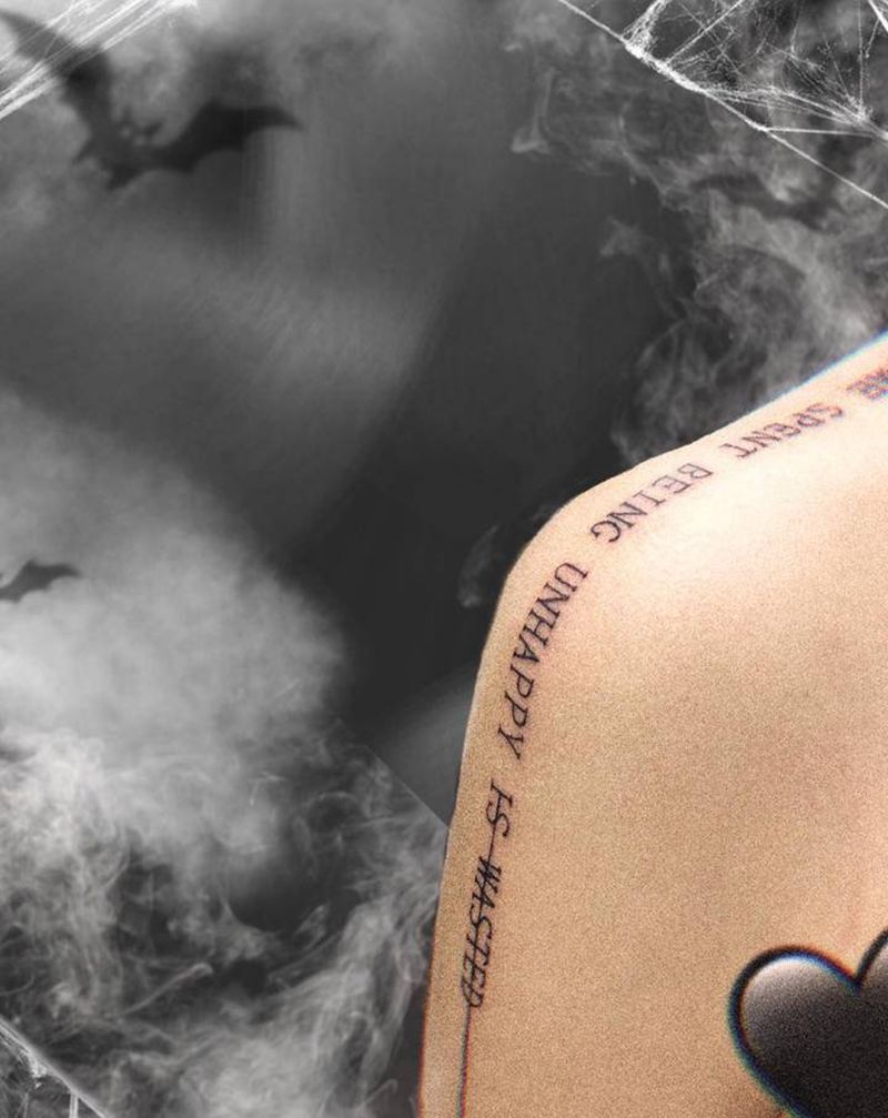 买家秀纹身图片_肩部纹身图案