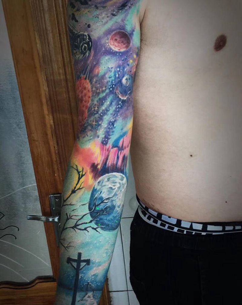 恢复后纹身图片_手臂纹身图案