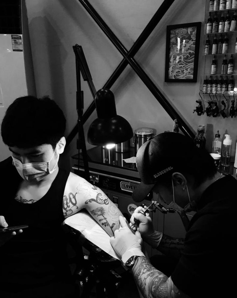 玫瑰花纹身图片_手臂纹身图案