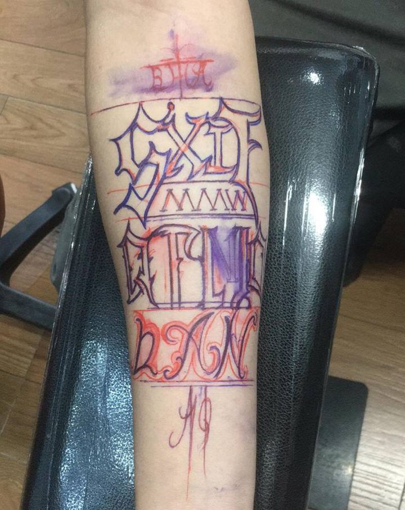 其卡诺纹身图片_手臂纹身图案