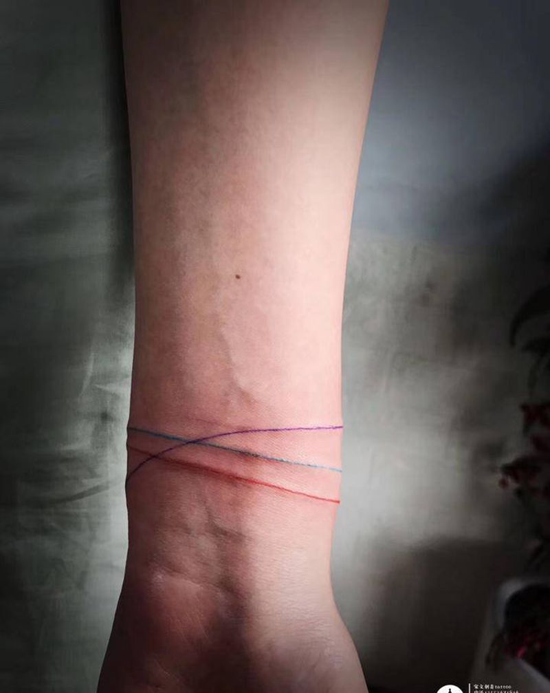 线纹身图片_手臂纹身图案