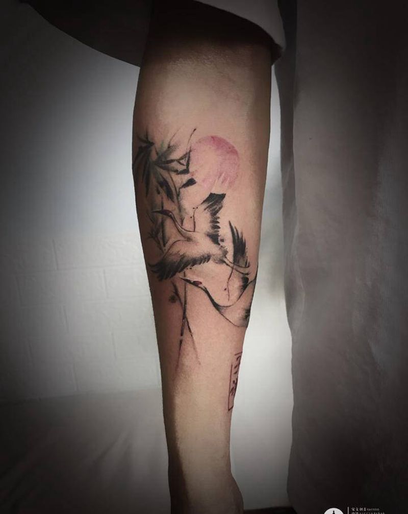 近期万达店作品纹身图片_手臂纹身图案