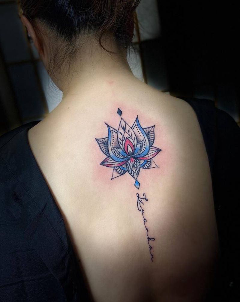 梵花纹身图片_背部纹身图案