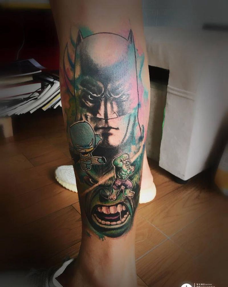 正确预约方式！纹身图片_腿部纹身图案