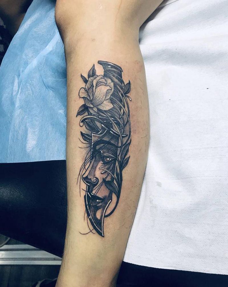 小图纹身图片_腿部纹身图案