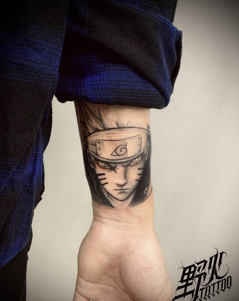 火影忍者 鸣人纹身图片_手臂动漫纹身图案