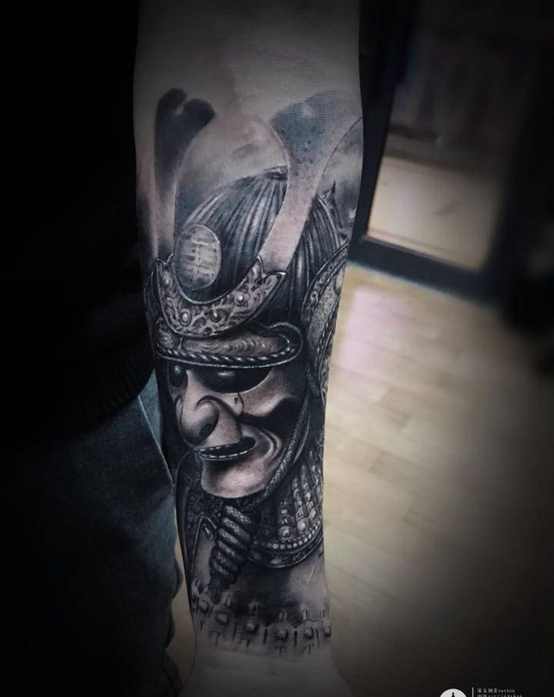 耗时五个纹身图片_手臂纹身图案