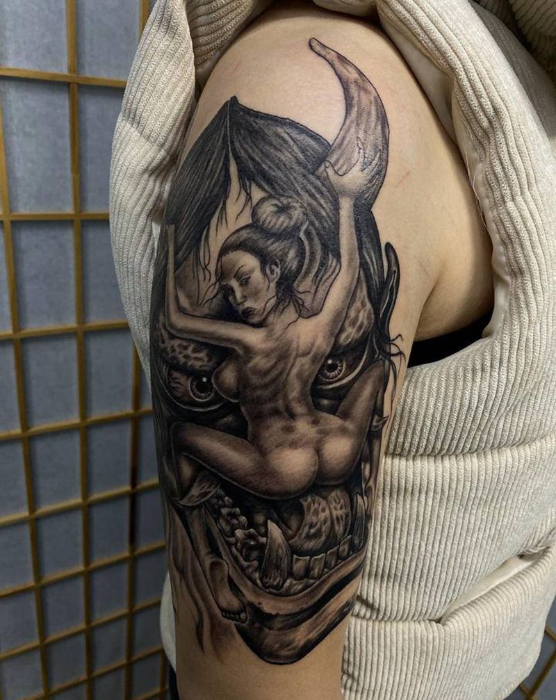 般若纹身图片_手臂纹身图案