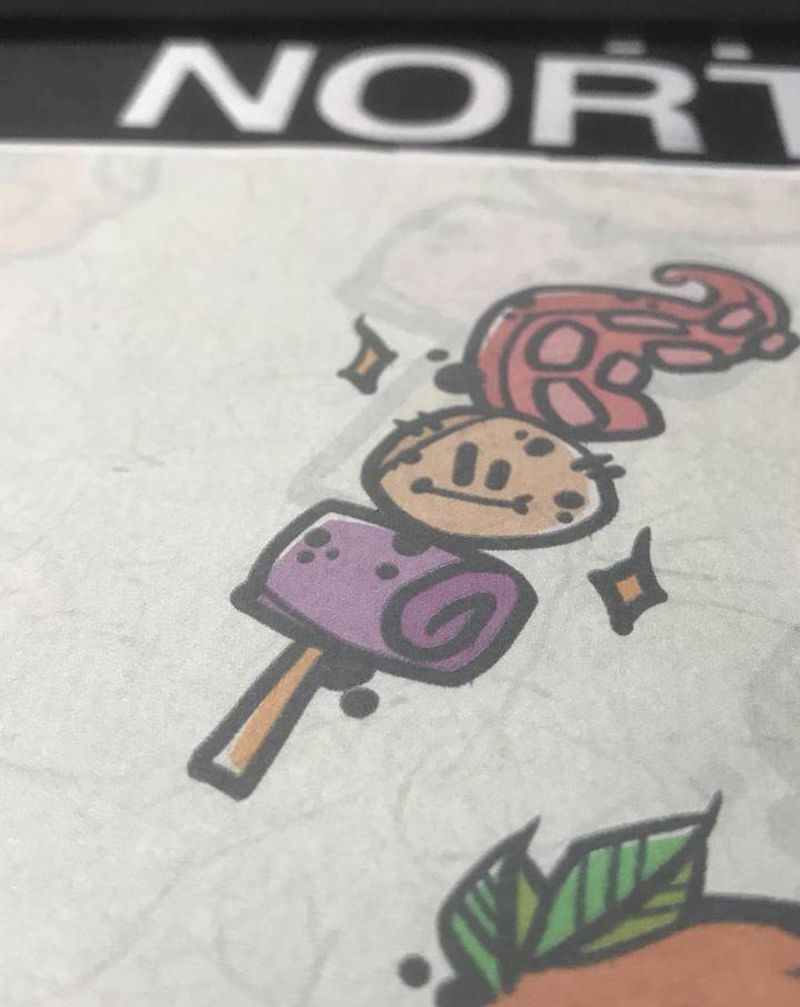 串烧纹身图片_手臂腿部新传统New School纹身图案