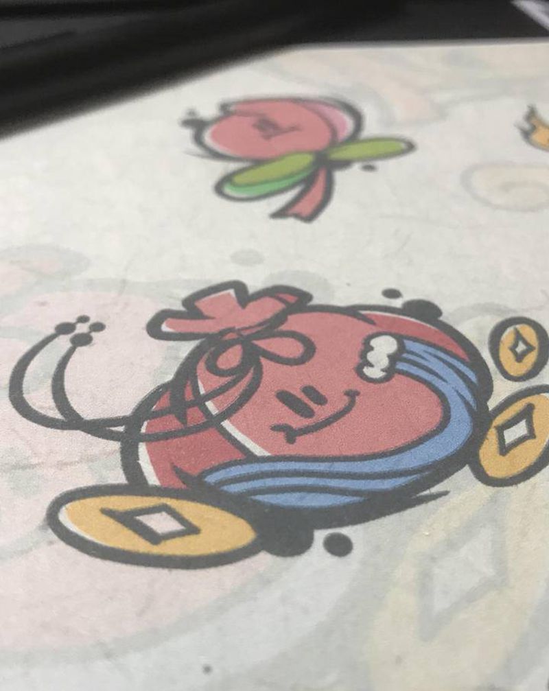 福袋纹身图片_手臂腿部新传统New School纹身图案