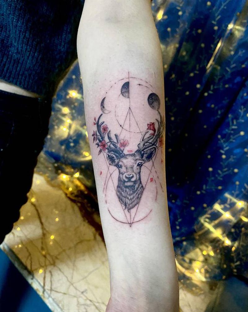 一组小清新纹身图片_手臂腿部小清新纹身图案