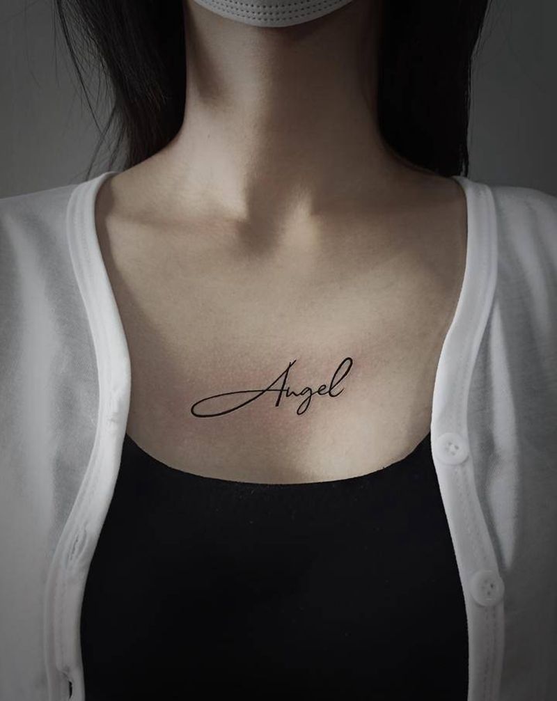 万达店做纹身图片_胸部纹身图案