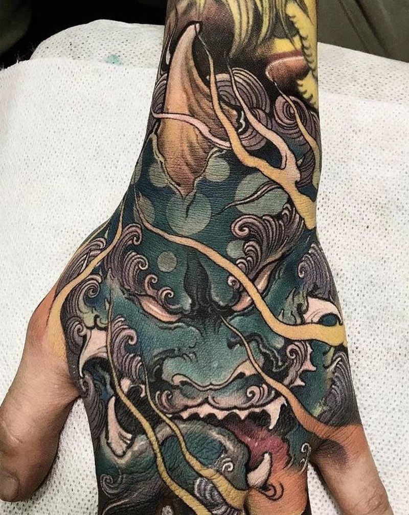 爆手纹身图片_新传统纹身图案