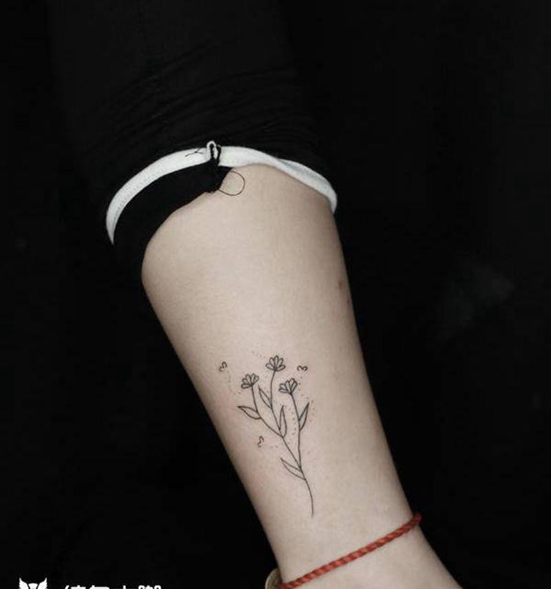 。纹身图片_腿部纹身图案